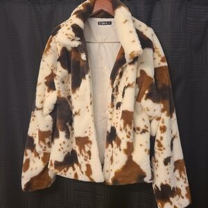 Cow fur jacket